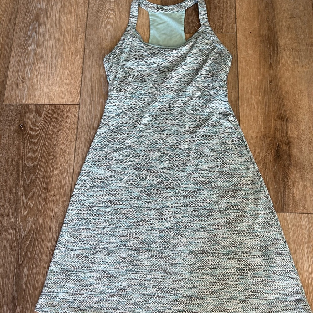 MPG Travel Dress small women’s racer back built in bra pockets Swim cover up